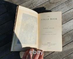 The Jungle Book Rudyard Kipling 1ère Édition Antique Vintage Original Book