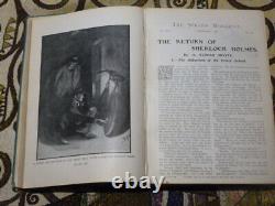 The Strand Magazine Sherlock Holmes 1ère Édition Antique Hardback Volume 27