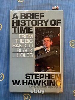 Une brève histoire du temps Stephen W. Hawking PREMIÈRE ÉDITION PREMIÈRE IMPRESSION Relié 1988