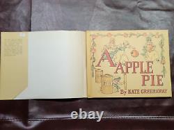 Une tarte aux pommes par Kate Greenaway 1899 hcdj, première édition illustrée 1ère Rare