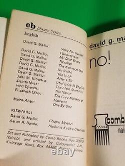VTG NON ! Par David G. Maillu Première édition 1976 RARE Comb Mini Romans no. 3 RARE