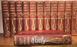 Vieux Cuir Leatherbound Books Antique Antique Decor Rustic Decor Rare Set