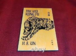 Vintage 1974 Pak Mei Kung Fu Sourcil Blanc 1ère édition par H. B Un, bon état