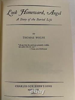 Vintage Thomas Wolfe Look Homeward Angel Première Édition 1929