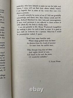Vol incertain par E. Eager Wood - Signé, Première édition 1945 Poésie