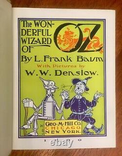 Wonderful Wizard Of Oz Par L. Frank Baum, 1900, Première Édition