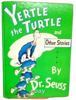 Yertle The Turtle Dr Seuss 1958 1ère Édition En Veste De Poussière Vg+ En Bon Dj