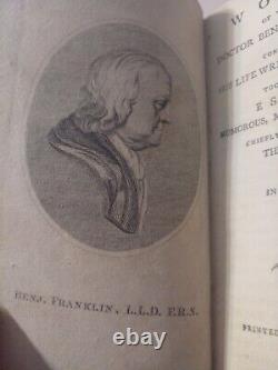 Œuvres de Benjamin Franklin 1799 Londres Livre Original, 1ère édition britannique Vol I